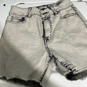 Ash gray jean shorts